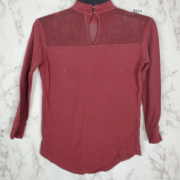 FREE PEOPLE Primrose Tee Blouse Top Floral Sienna - Picture 7 of 14